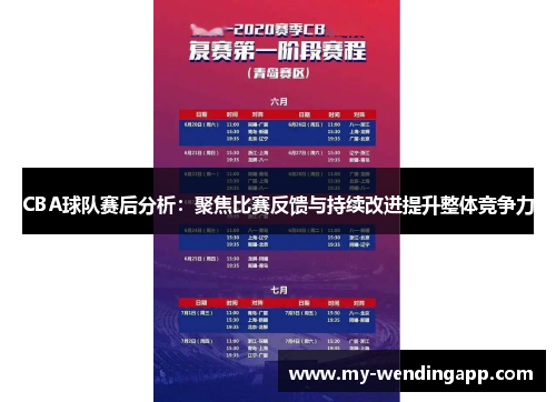 CBA球队赛后分析：聚焦比赛反馈与持续改进提升整体竞争力